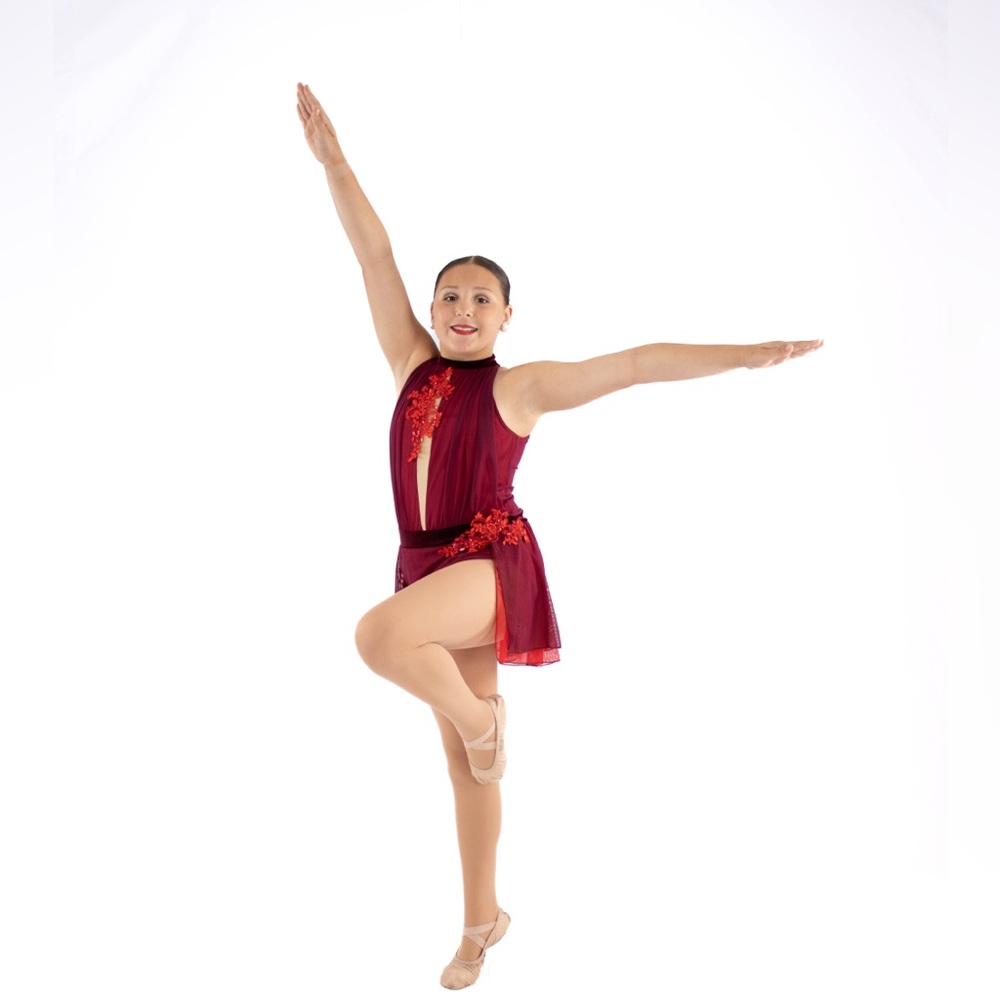 Maroon/ Red Dance Costume